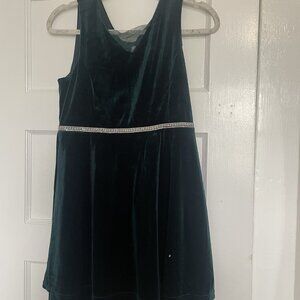 Speechless Kids Emerald Green Velvet Dress